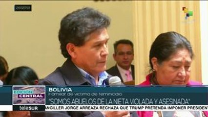 Bolivia: comisión recibe a familiares de víctimas de feminicidio