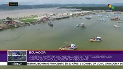 Ecuador: gobierno invertirá 461 mdd en cinco puertos del país