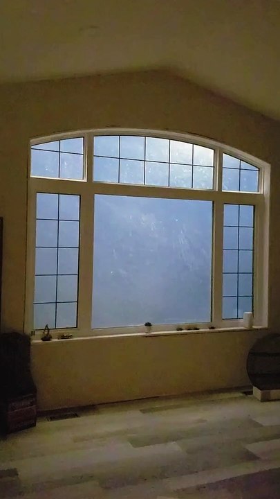 Intense Hail Hammers House