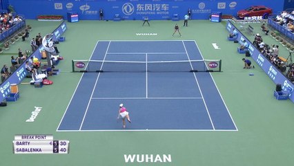 تنس: بطولة ووهان: سابالينكا تهزم بارتي 7-5 و 6-4