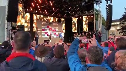 Cycling - Yorkshire 2019 - Samuele Battistella U23 World Champion in Harrogate after Nils Eekhoff Disqualification