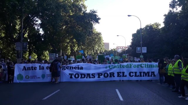Avanza la manifestación por el clima en Madrid