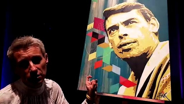 L'artiste Pink'Art RoZ raconte la réalisation de la fresque Jacques Brel à Vesoul