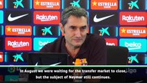 Valverde begs for one press conference without Neymar questions