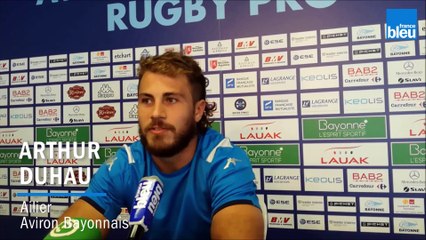 Arthur Duhau s'attend à un match difficile contre La Rochelle
