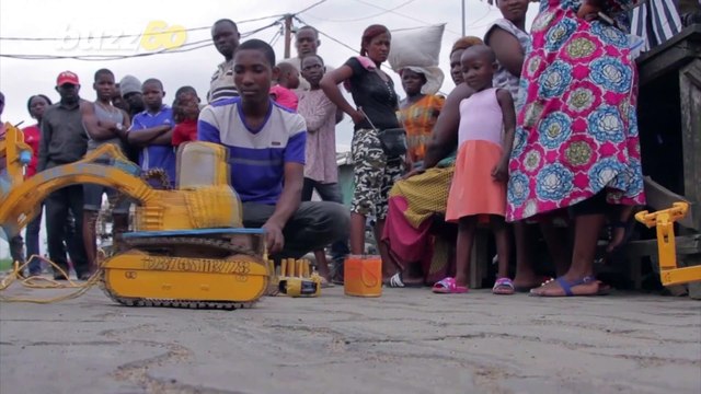 Cameroonian Teen Wows Onlookers With Electronic Toys He Built Himself!