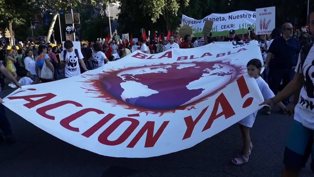 Manifestación por el clima en Madrid