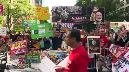 Cammu Keşmir protestosu - NEW YORK
