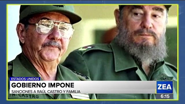 Estados Unidos anuncia sanciones contra Raúl Castro y su familia
