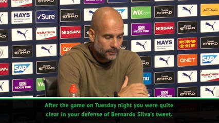 Скачать видео: I know the intentions of Bernardo, he's not racist - Guardiola