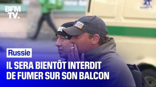 Fumer sur son balcon sera bientôt interdit en Russie
