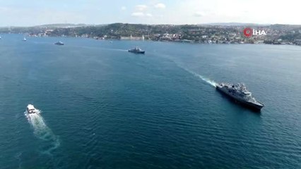 Preveze Deniz zaferinin 481'inci yıl dönümünde Türk Deniz Kuvvetleri Komutanlığı savaş gemileri...
