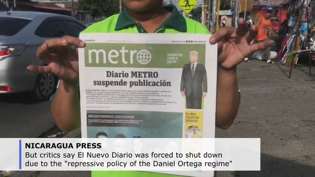 Nicaraguan media outlets close, citing gov't pressure