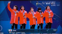 ロコソラーレ　カーリング女子メダルセレモニー  平昌五輪
