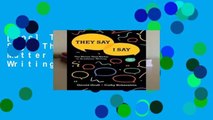 [Doc] They Say / I Say: The Moves That Matter in Academic Writing