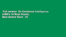 Full version  On Emotional Intelligence (HBR's 10 Must Reads)  Best Sellers Rank : #5
