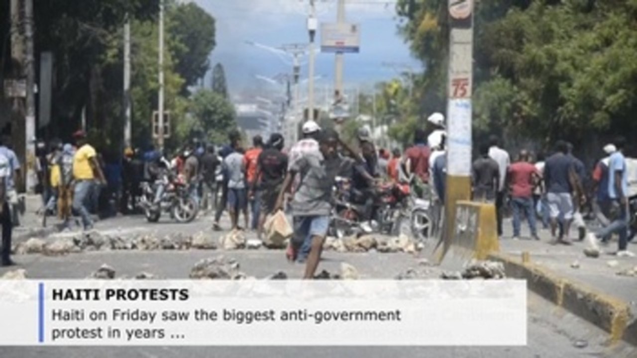 Haitians take to the streets in biggest anti-government protest in years