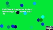 Full E-book  Stedman's Medical Terminology  Best Sellers Rank : #5