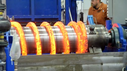 the manufacturing steps used to create a large spring