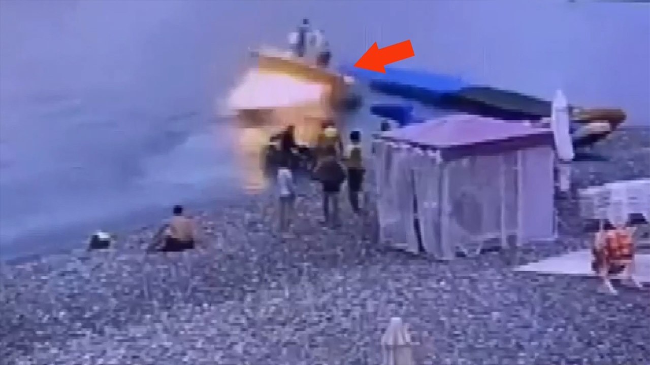 Tekne böyle patladı! Kaptan canını zor kurtardı...