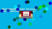 [Doc] Intelligent Investor: The Classic Text on Value Investing(Rough Cut )