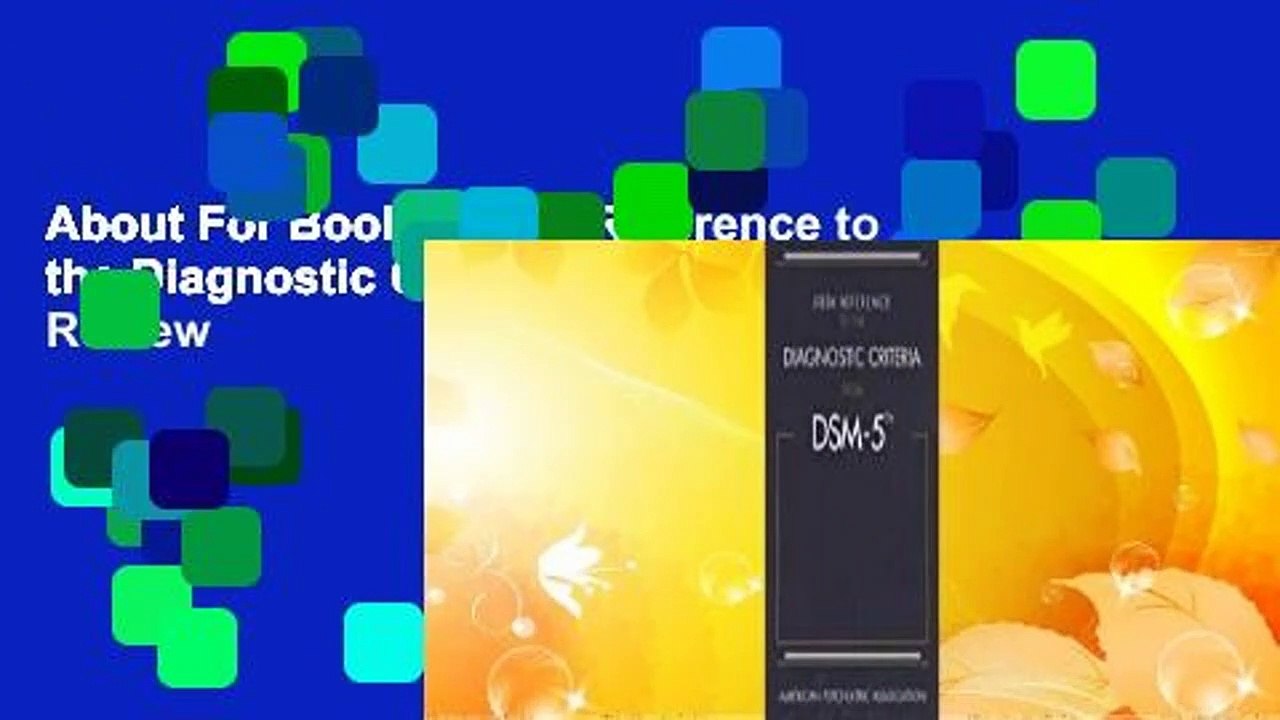 About For Books  Desk Reference to the Diagnostic Criteria from Dsm-5(r)  Review