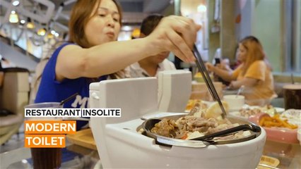 Restaurant Insolite : manger dans des cuvettes WC à Taïwan