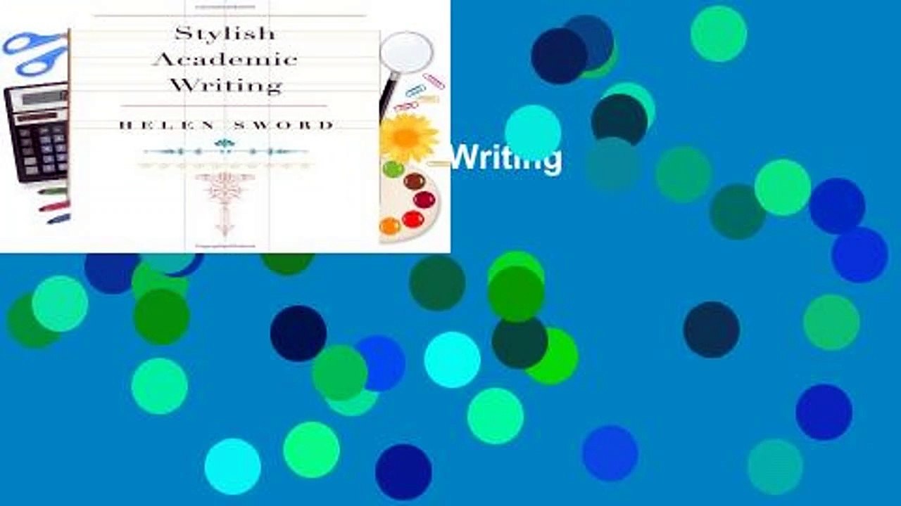 [READ] Stylish Academic Writing