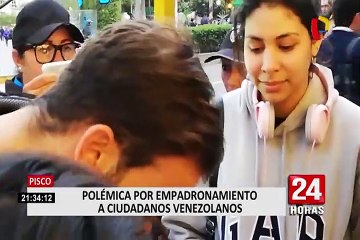 Alcalde de Pisco: "empadronamiento a ciudadanos venezolanos es una acción preventiva"