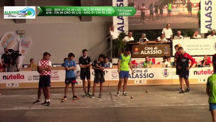 Demi-finales, double U18 et U23, Mondial Jeunes U18 et U23, Alassio 2019