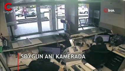 PTT’deki silahlı soygun anı kamerada