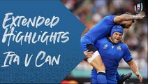 Extended Highlights : Italy v Canada - Rugby World Cup 2019