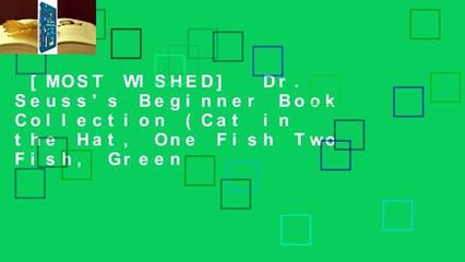 [MOST WISHED]  Dr. Seuss's Beginner Book Collection (Cat in the Hat, One Fish Two Fish, Green