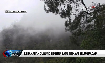 Kebakaran Gunung Semeru, Satu Titik Api Belum Padam