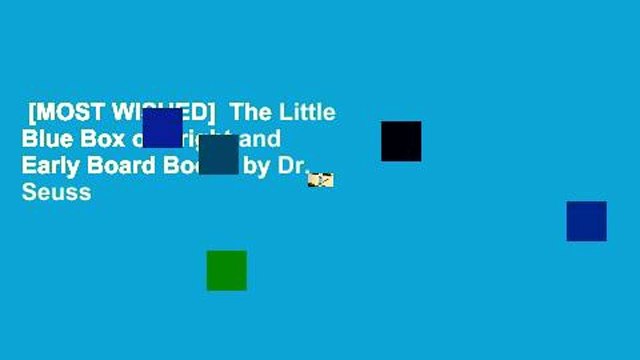 [MOST WISHED] The Little Blue Box of Bright and Early Board Books by Dr. Seuss