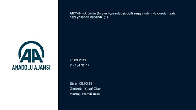 Borçka'da şiddetli yağış (1) - ARTVİN