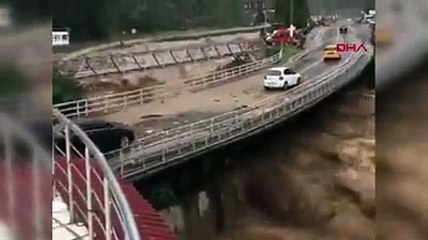 Artvin'de sel: Dereler taştı, yollar kapandı