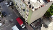 Esenyurt’ta hasar gören binalarda yaşayan vatandaşlar taşınıyor