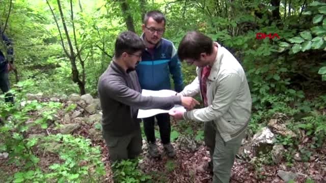 Bartın milli parktaki bizans kalesi kalıntılarında inceleme yapıldı