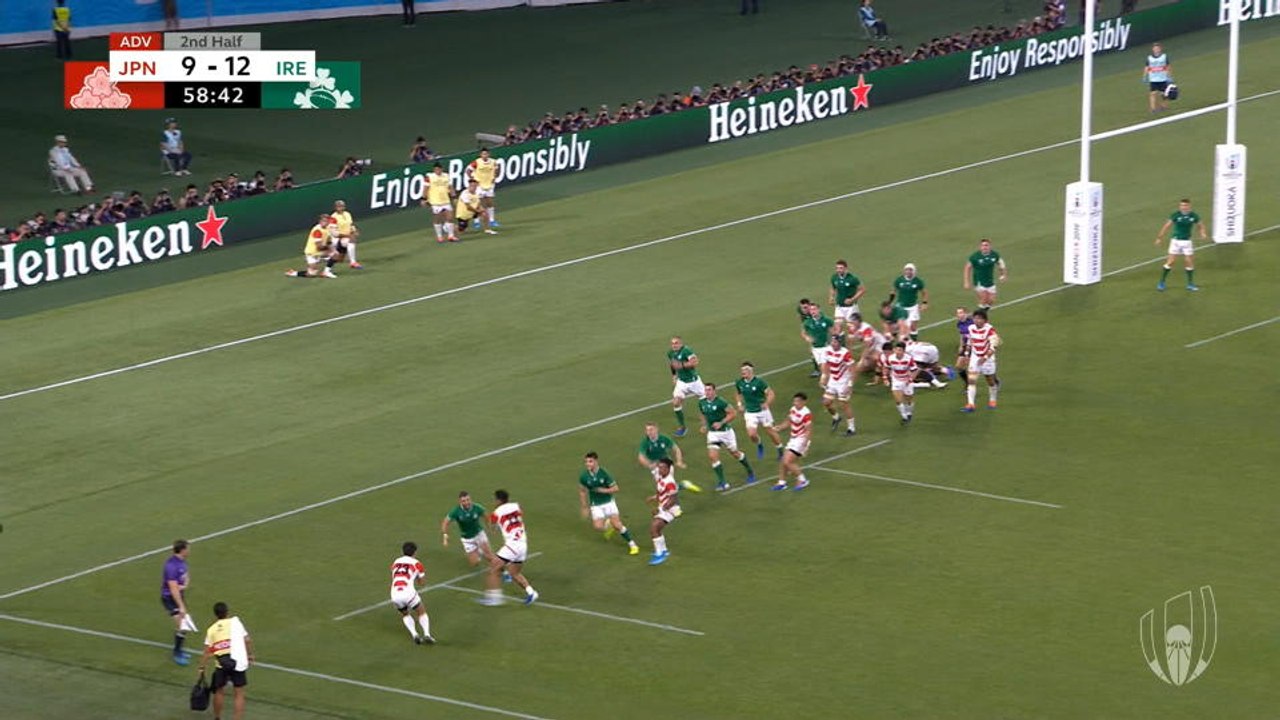 Hosts Japan stun Ireland in Shizuoka