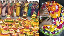 Bathukamma Festival : What Is The Story Behind Bathukamma Festival Of Telangana ? || Oneindia Telugu
