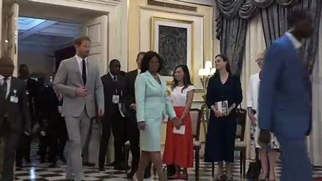 Prince Harry meets Angola's President Joao Lourenco