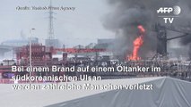 Zahlreiche Verletzte nach Explosion auf Öltanker in Südkorea