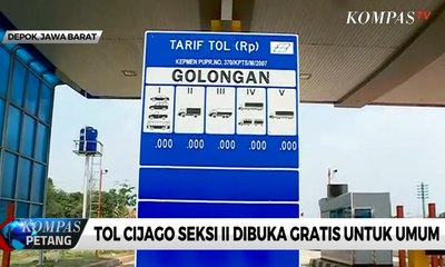 Tol Cijago Seksi II Dibuka Gratis untuk Umum