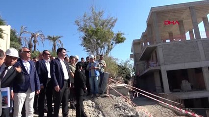 Muğla bakan kurum, bodrum'da yıkım için süre verilen o yapıları denetledi