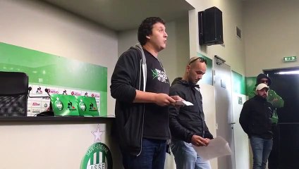 Des Ultras s'invitent à la conférence de presse de l'ASSE