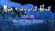 [Karaoke] MƯA TRÊN PHỐ HUẾ - Minh Kỳ & Tôn Nữ Thụy Khương (Giọng Nam)