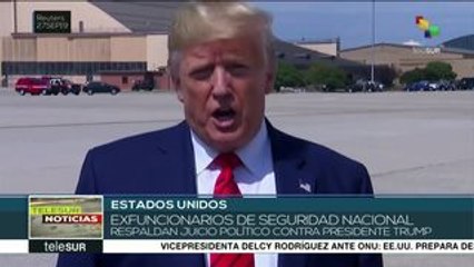 EEUU: exfuncionarios de seguridad respaldan juicio político a Trump