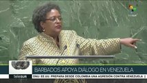 Apoya Barbados en la ONU proceso de diálogo nacional en Venezuela