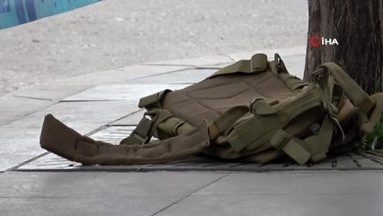 Şüpheli çantanın sahibi polis memuru çıktı